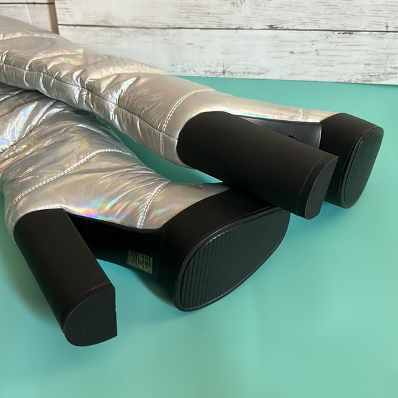 Sun Gurg Quilted Platform High Heel Boots - Picture 5 of 9